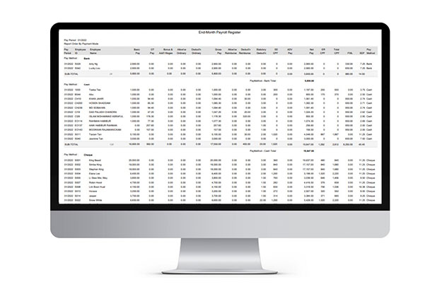 automated payroll report