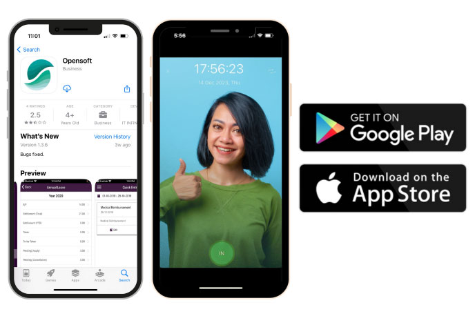 mobile time and attendance app OpensoftHR